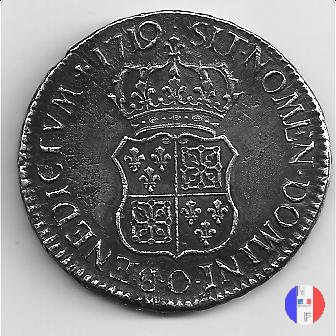 scudo di Francia-Navarra 1719 (Riom)