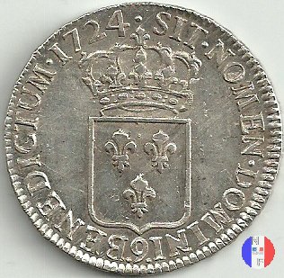 scudo di Francia (anno 1724) 1724 (Rennes)