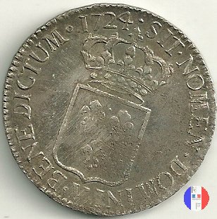 scudo di Francia (anno 1724) 1724 (Troyes)