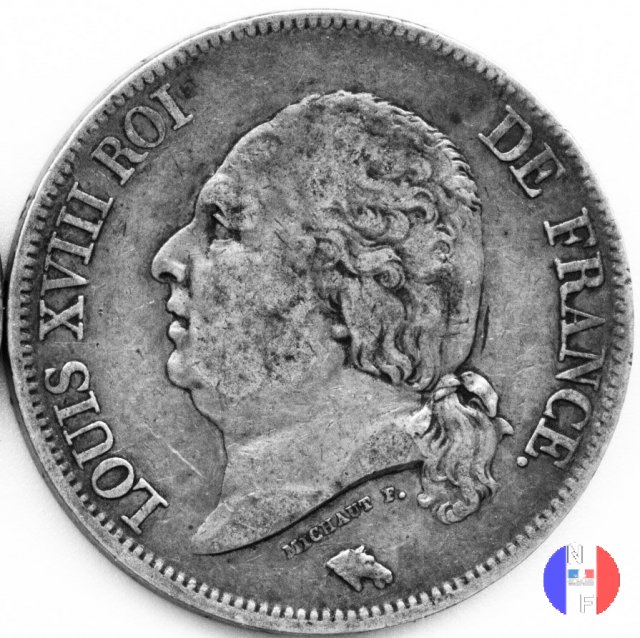 5 franchi 1822 (Parigi)