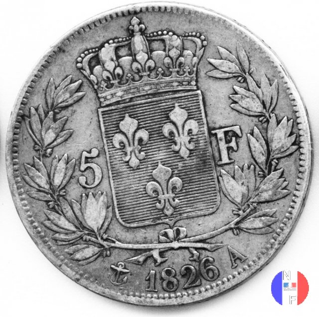 5 franchi 1826 (Parigi)