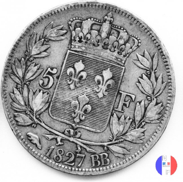 5 franchi 1827 (Strasburgo)