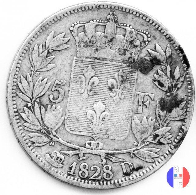 5 franchi 1828 (Lione)