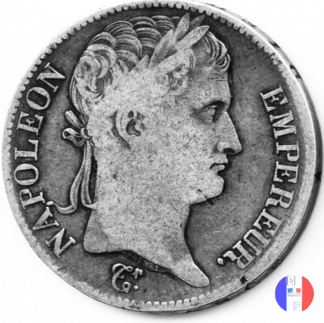 5 franchi - testa laureata, tipo Empire 1813 (Lilla)