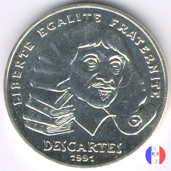 100 franchi 1991 - René Descartes 1991 (Pessac)