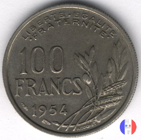 100 franchi 1954 (Parigi)