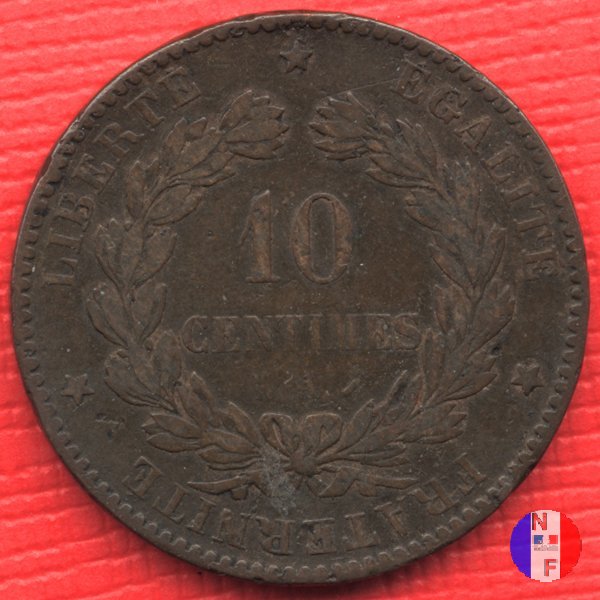 10 centesimi Cerere 1883 (Parigi)
