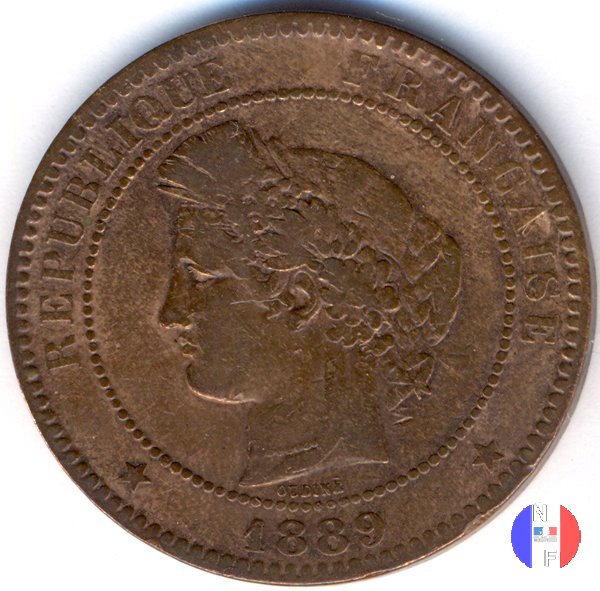 10 centesimi Cerere 1889 (Parigi)