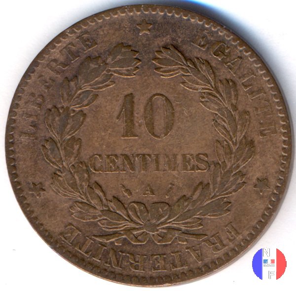 10 centesimi Cerere 1889 (Parigi)