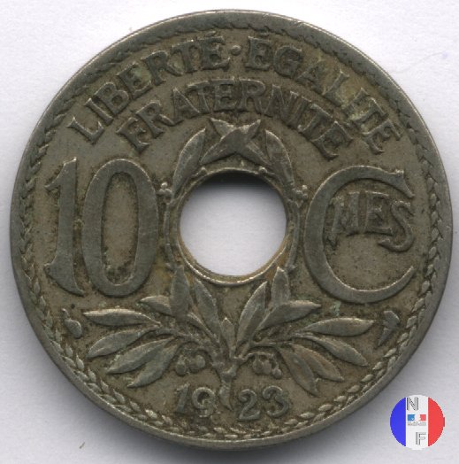 10 centesimi Lindauer 1923 (Parigi)