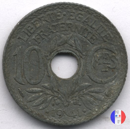 10 centesimi Lindauer 1941 (Parigi)