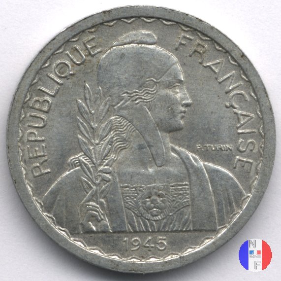 10 centesimi - Marianna con ulivo 1945 (Parigi)