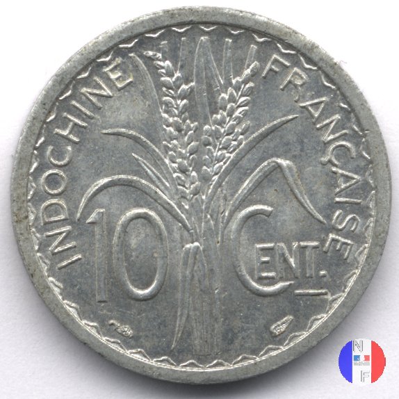 10 centesimi - Marianna con ulivo 1945 (Parigi)