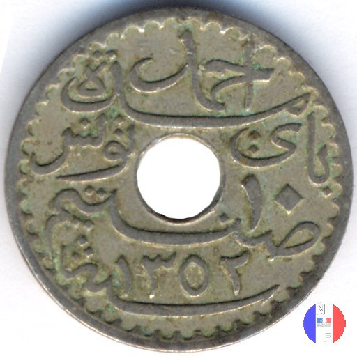 10 centesimi cupronickel 1933 (Parigi)