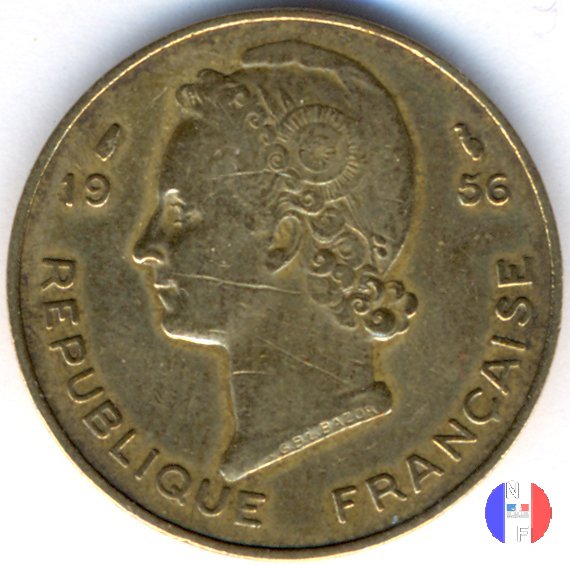 10 franchi A.O.F. 1956 (Parigi)