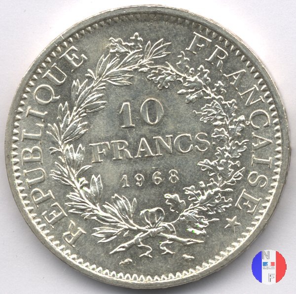 10 franchi Ercole 1968 (Parigi)