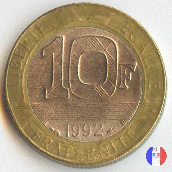 10 franchi Genio della Bastiglia 1992