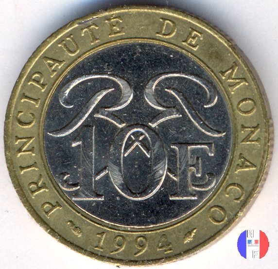 10 franchi - III tipo 1994 (Pessac)