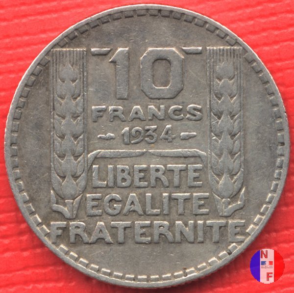 10 franchi Turin 1934 (Parigi)