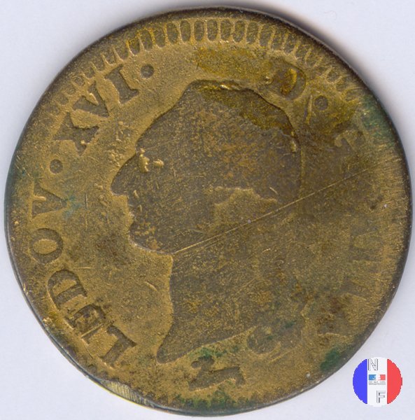 12 deniers (sol) 1787 (Orleans)