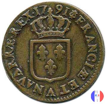 12 deniers (sol) 1791 (Parigi)