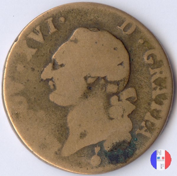 12 deniers (sol) 1791 (Metz)