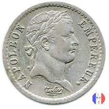 1/2 franco - testa laureata, tipo Empire 1813 (Parigi)