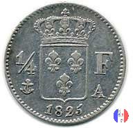 1/4 di franco 1825 (Parigi)