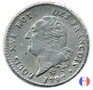 15 sols - tipo françois 1792 (Pau)