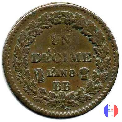 1 decimo 1799-1800 (Strasburgo)