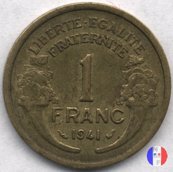 1 franco Morlon - bronzo-alluminio 1941 (Parigi)