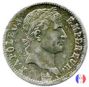 1 franco - testa laureata, tipo Empire 1812 (Lione)