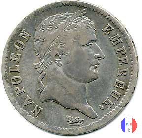 1 franco - testa laureata, tipo Republique 1808 (Lilla)