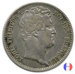 1 franco - testa nuda 1831 (Parigi)