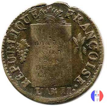 1 sol - tipo françoise 1793 (Lilla)