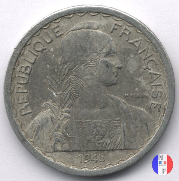 20 centesimi - Marianna con ulivo 1945 (Parigi)