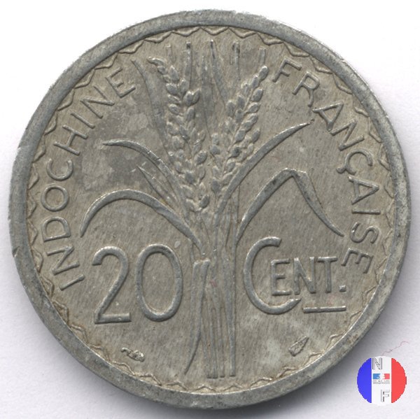 20 centesimi - Marianna con ulivo 1945 (Parigi)