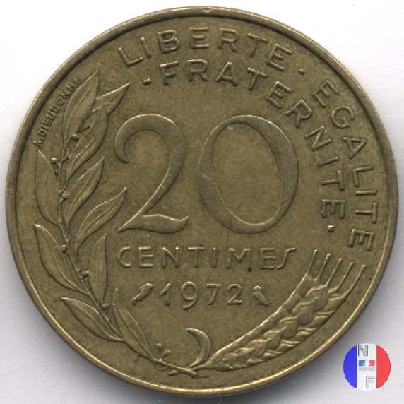 20 centesimi 1972 (Parigi)