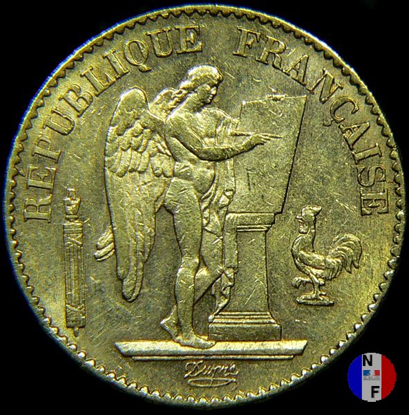 20 franchi Genio 1876 (Parigi)