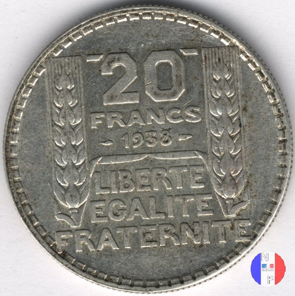 20 franchi Turin 1938 (Parigi)