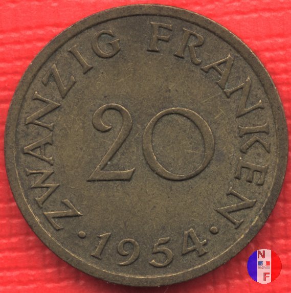 20 franchi 1954 (Parigi)