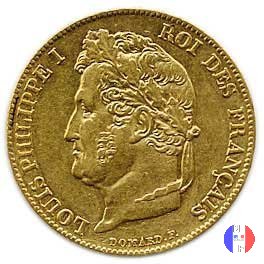 20 franchi - testa coronata 1846 (Parigi)