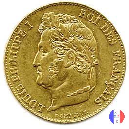 20 franchi - testa coronata 1847 (Parigi)