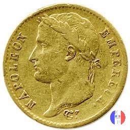 20 franchi - testa laureata, tipo Empire 1810 (Perpignan)