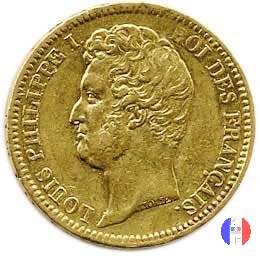 20 franchi - testa nuda 1831 (Lilla)