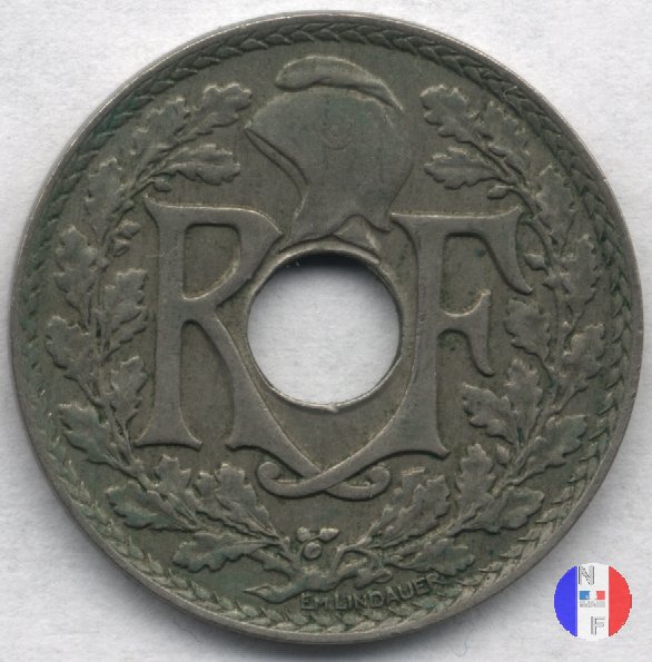 25 centesimi Lindauer - cupronickel 1925 (Parigi)