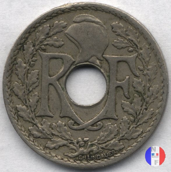 25 centesimi Lindauer - cupronickel 1927 (Parigi)