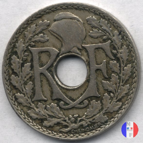 25 centesimi Lindauer - cupronickel 1928 (Parigi)