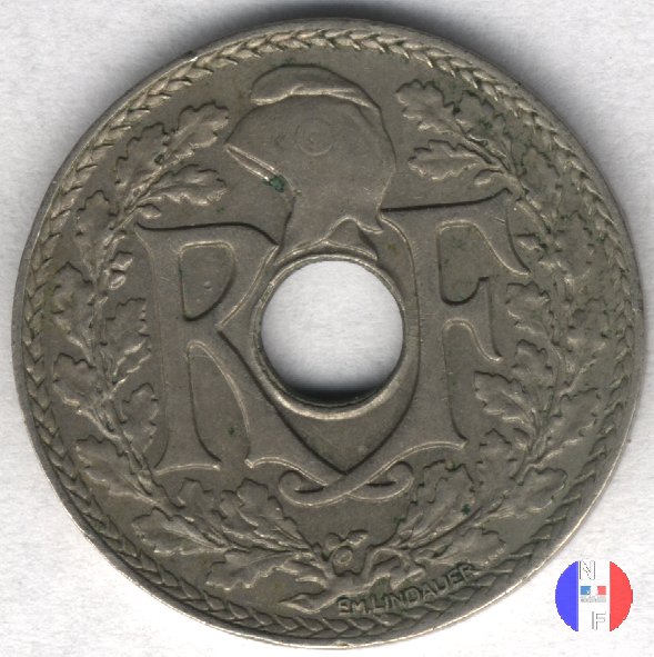 25 centesimi Lindauer - cupronickel 1933 (Parigi)