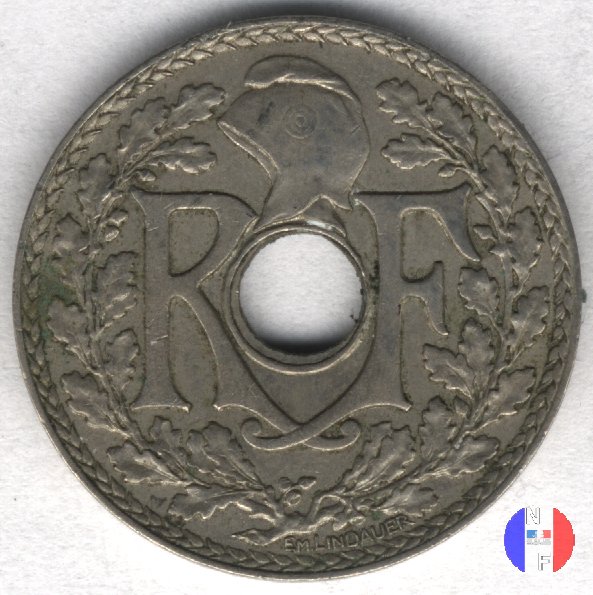 25 centesimi Lindauer - cupronickel 1936 (Parigi)